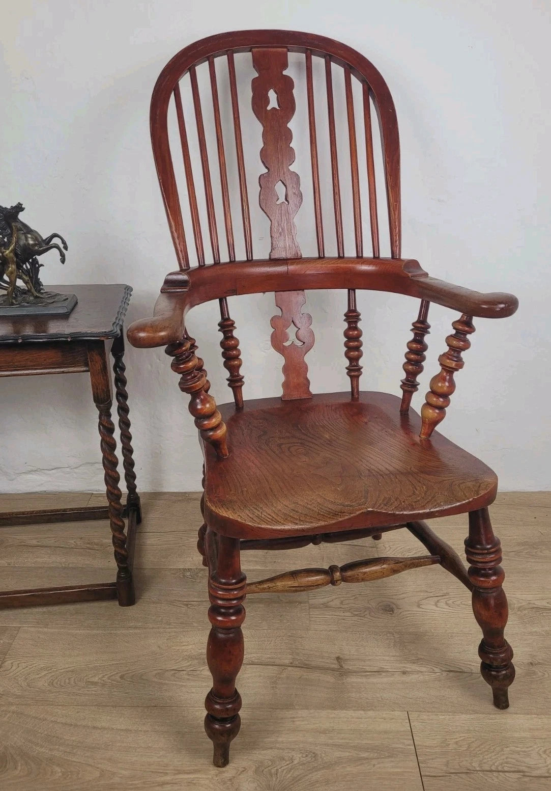 Victorian Windsor Armchair High Back 19th Century Farmhouse Delivery Available
