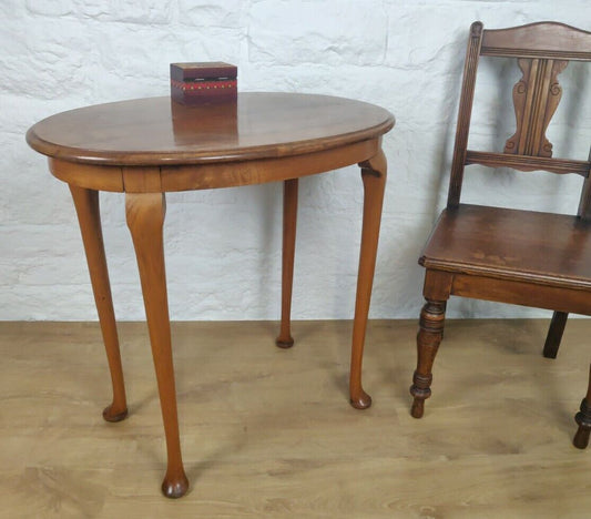 Oval Side Table Oak Queen Anne Window Table Antique Postage Available