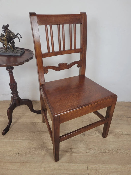 Oak Vintage Kitchen Chair Mid-20th Century 1950's Slat Back Postage Available