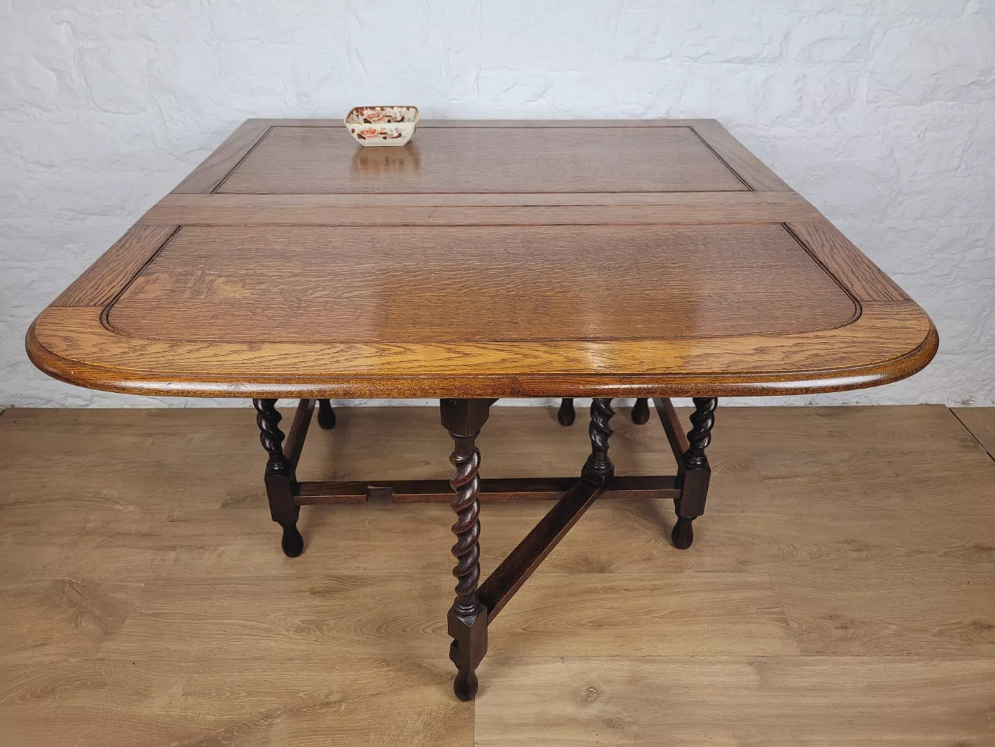 Drop Leaf Dining Table Oak Country English Barley Twist Delivery Available