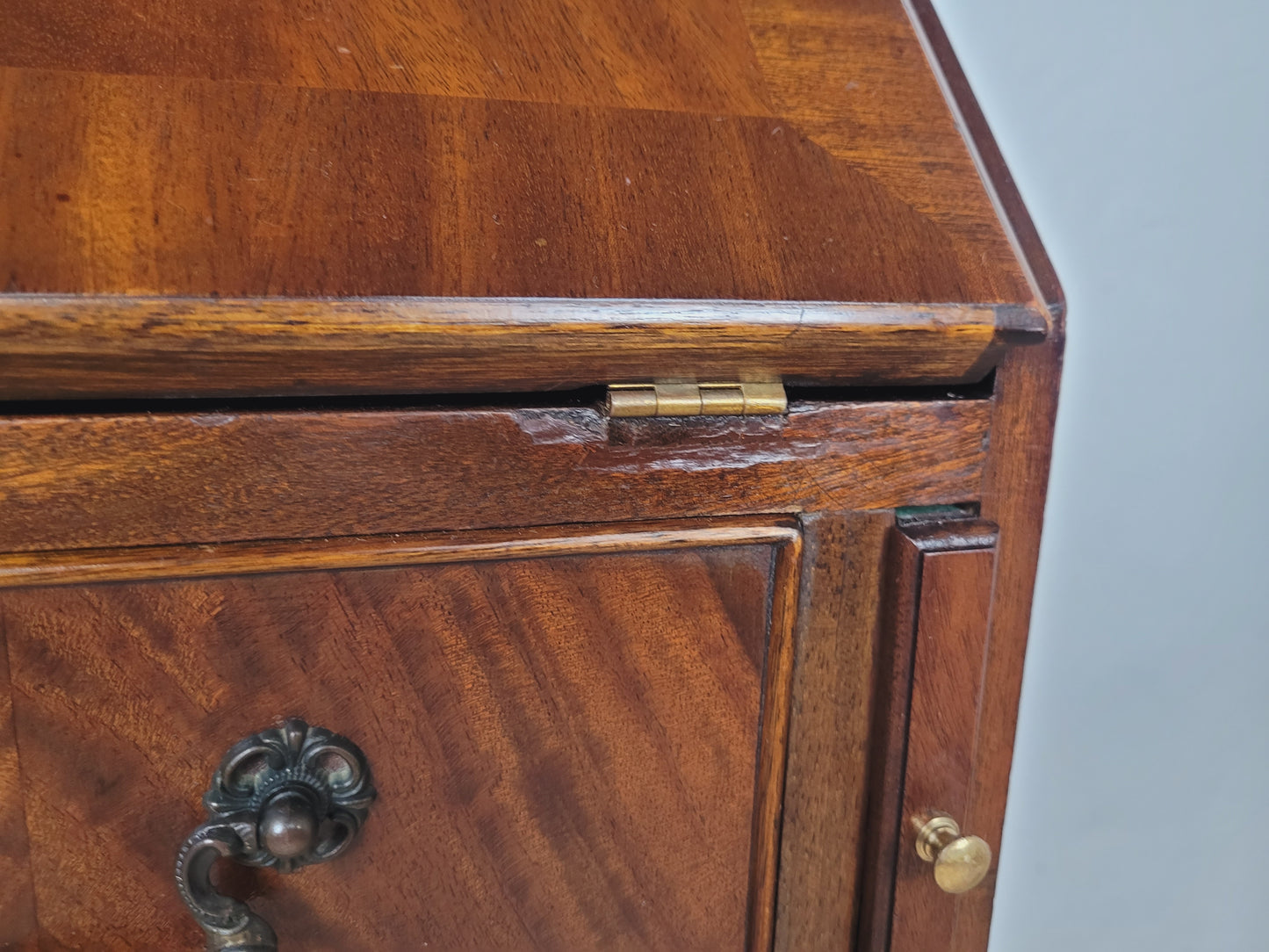 Vintage Writing Bureau Desk Mid 20th Century Mahogany 1960's Delivery Available