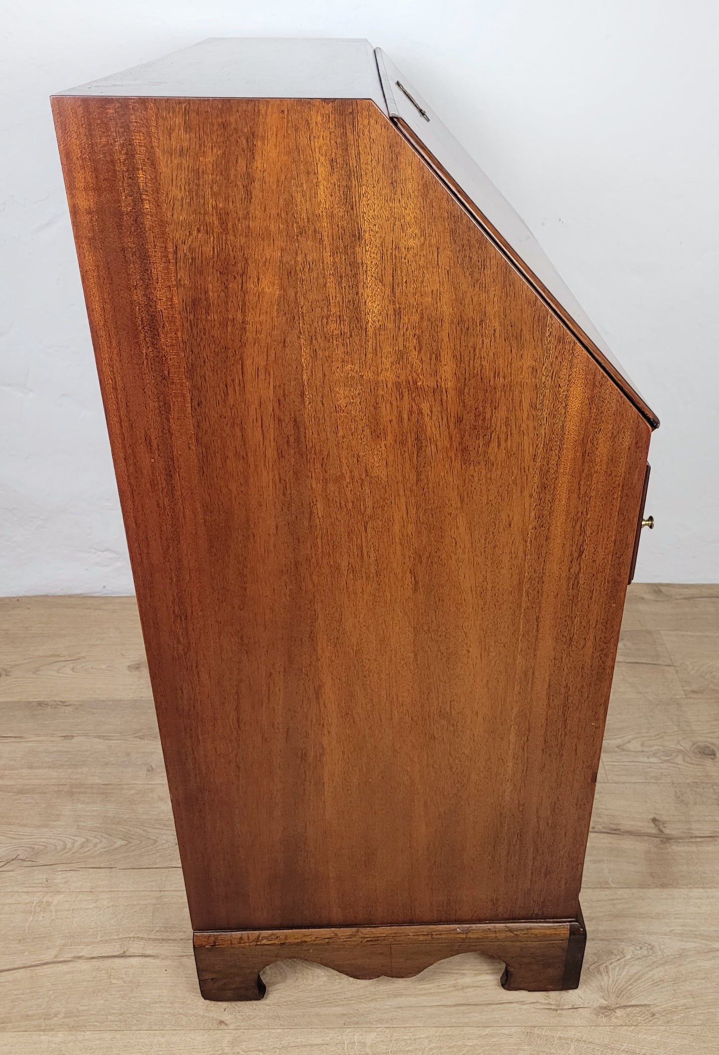 Vintage Writing Bureau Desk Mid 20th Century Mahogany 1960's Delivery Available