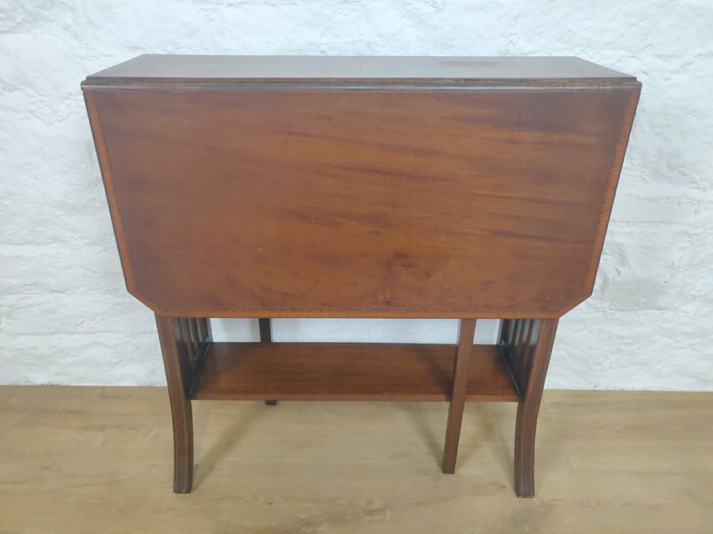 Sutherland Table Drop Leaf Satinwood Cross Banded Edwardian Postage Available