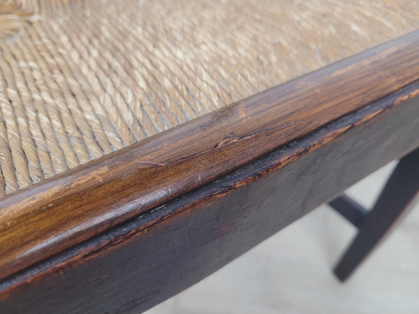 Country Side Chair Cane Pierced Back Antique 19th Century Postage Available