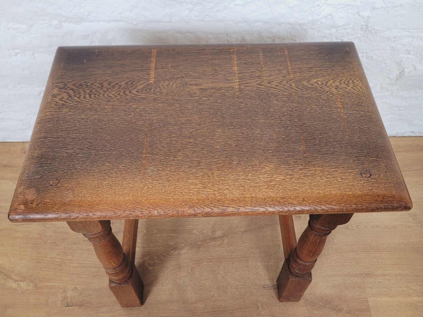 Nest of Tables Oak Carved Country English Rectangular Postage Available