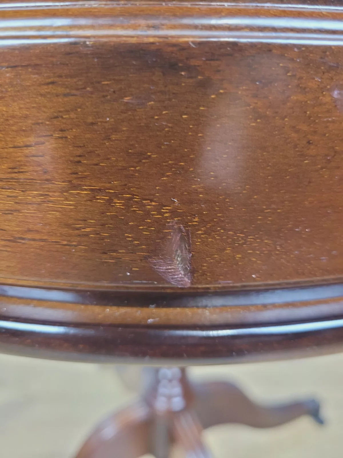 Victorian Drum Side Table Round Inlaid Paw Castors Drawers Postage Available