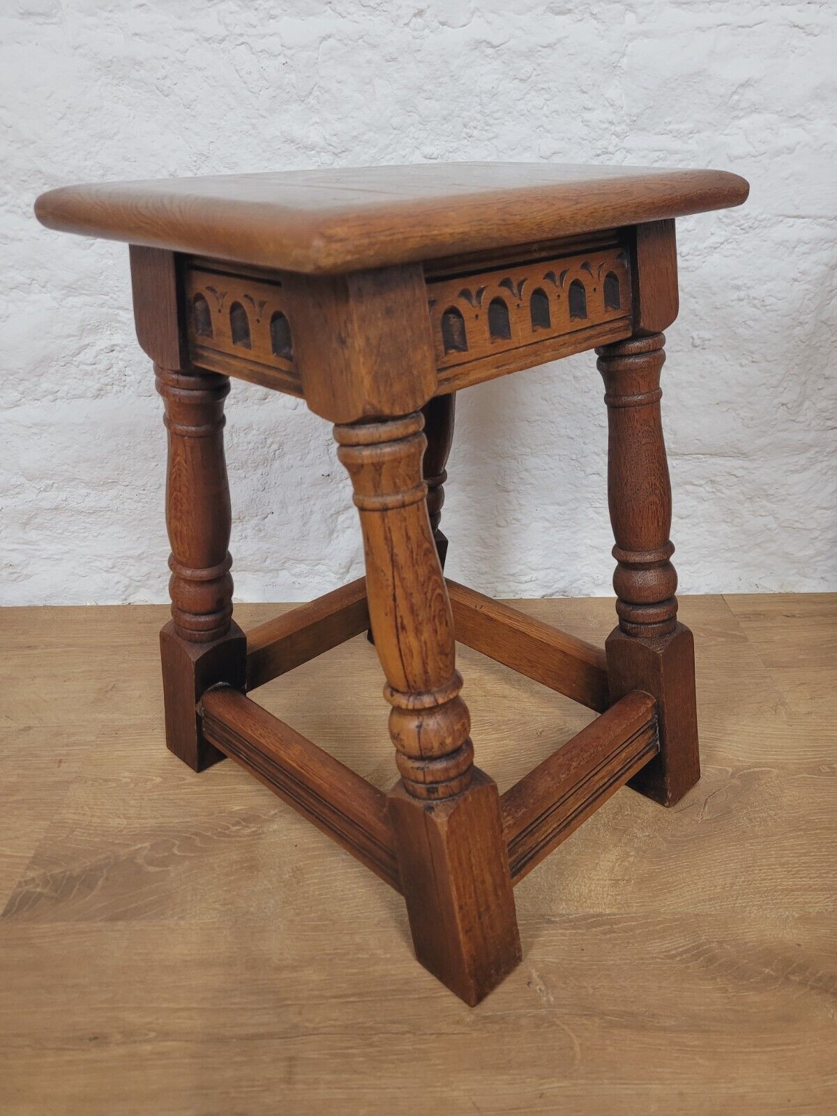 Nest of Tables Oak Carved Country English Rectangular Postage Available