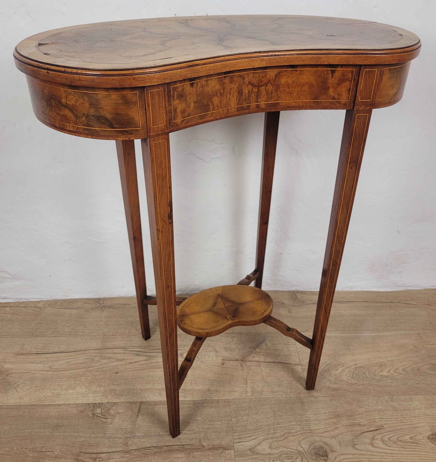 Victorian Kidney Side Table Walnut 19th Century Antique Postage Available