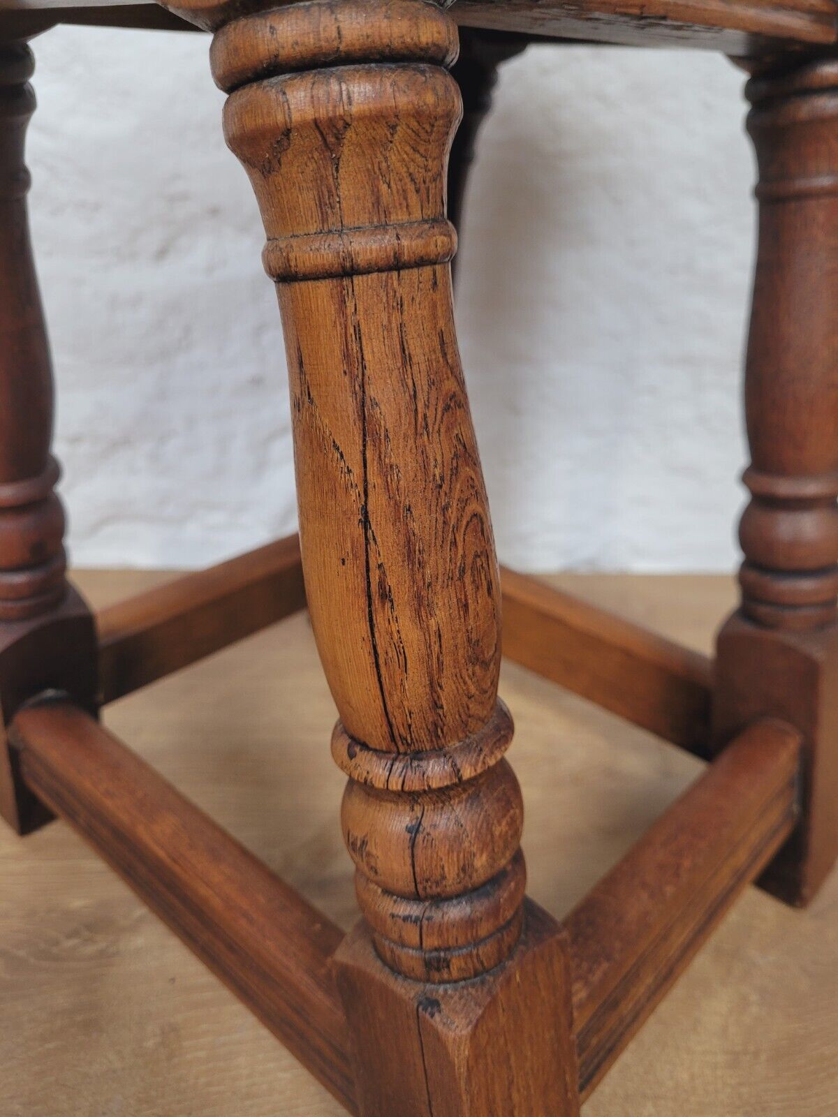 Nest of Tables Oak Carved Country English Rectangular Postage Available