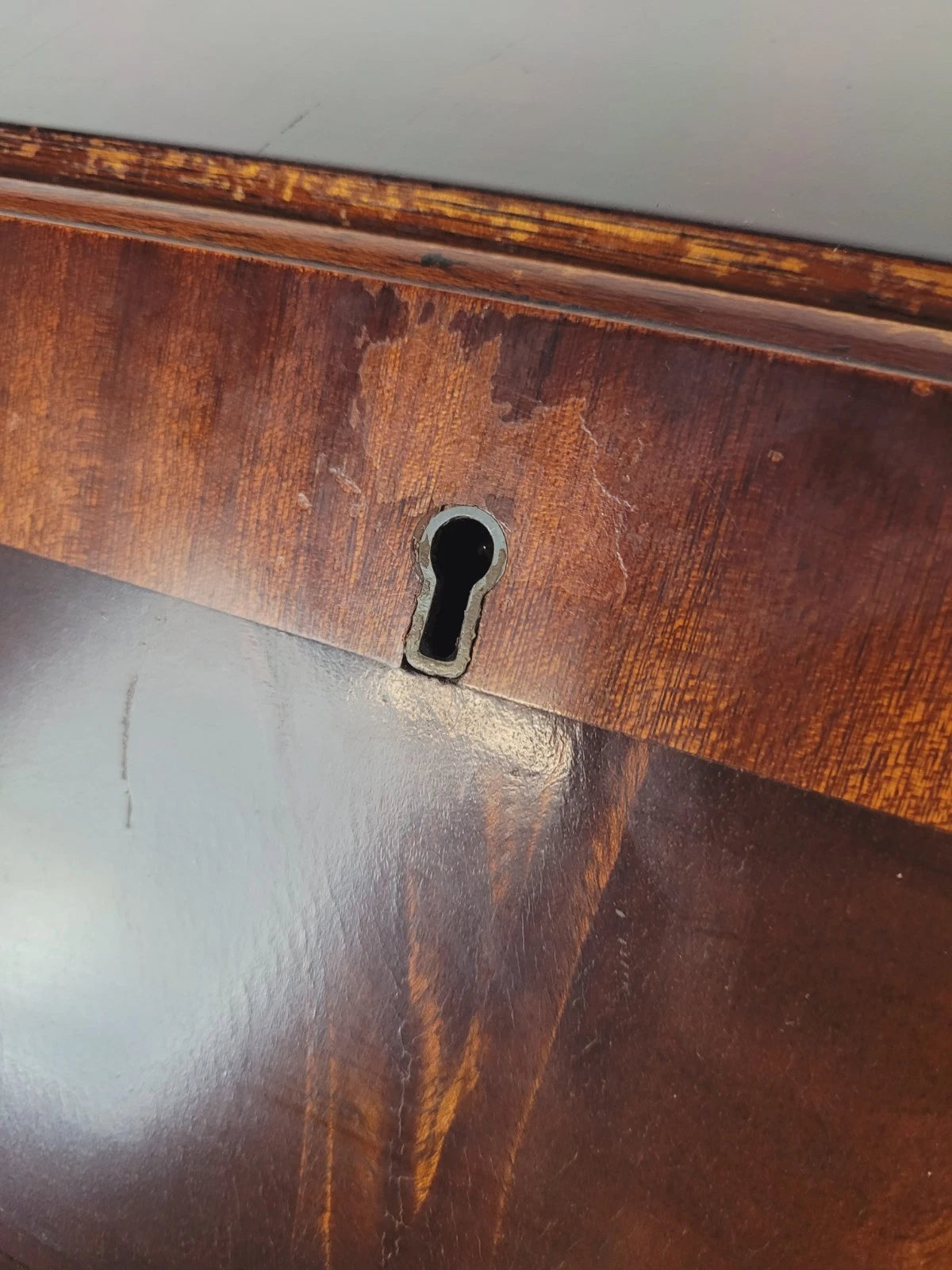 Vintage Writing Desk Bureau Ladies Queen Anne 1940 Lock & Key Delivery Available