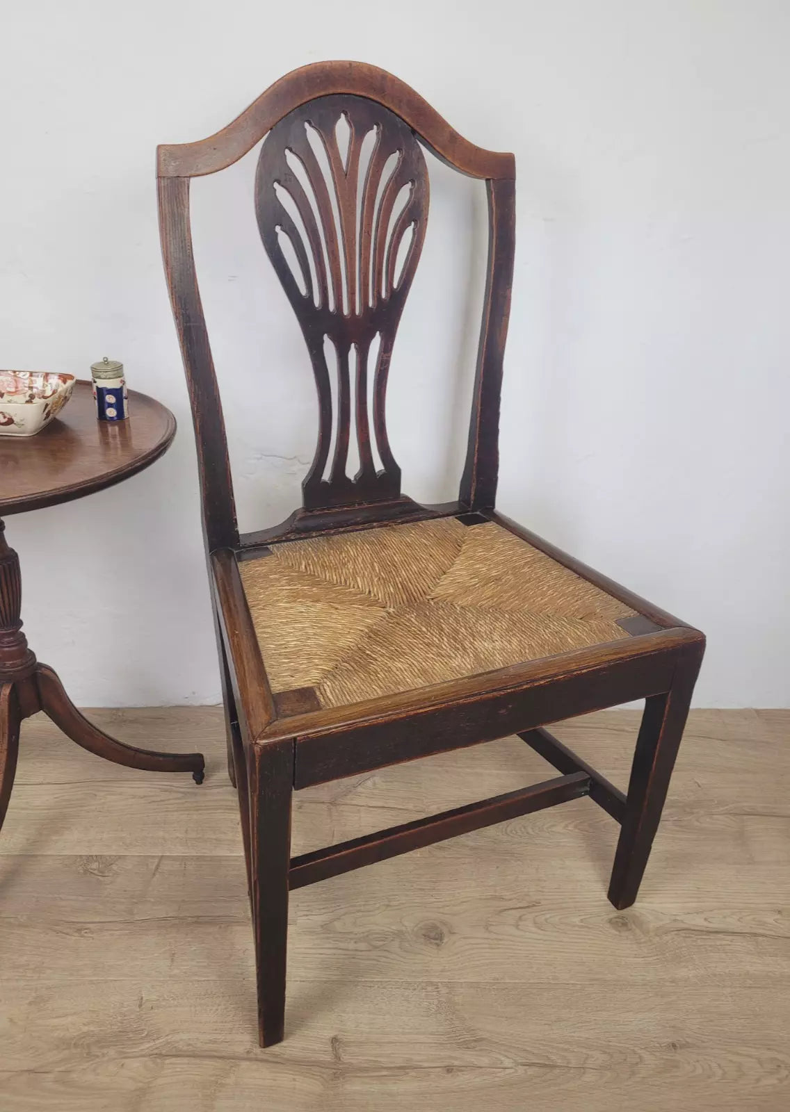 Country Side Chair Cane Pierced Back Antique 19th Century Postage Available