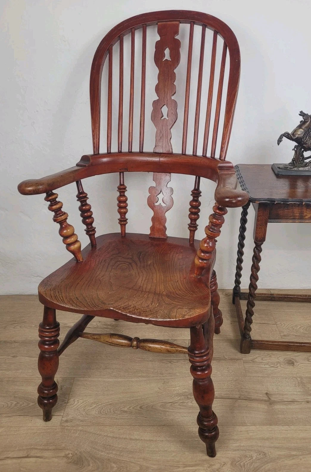Victorian Windsor Armchair High Back 19th Century Farmhouse Delivery Available