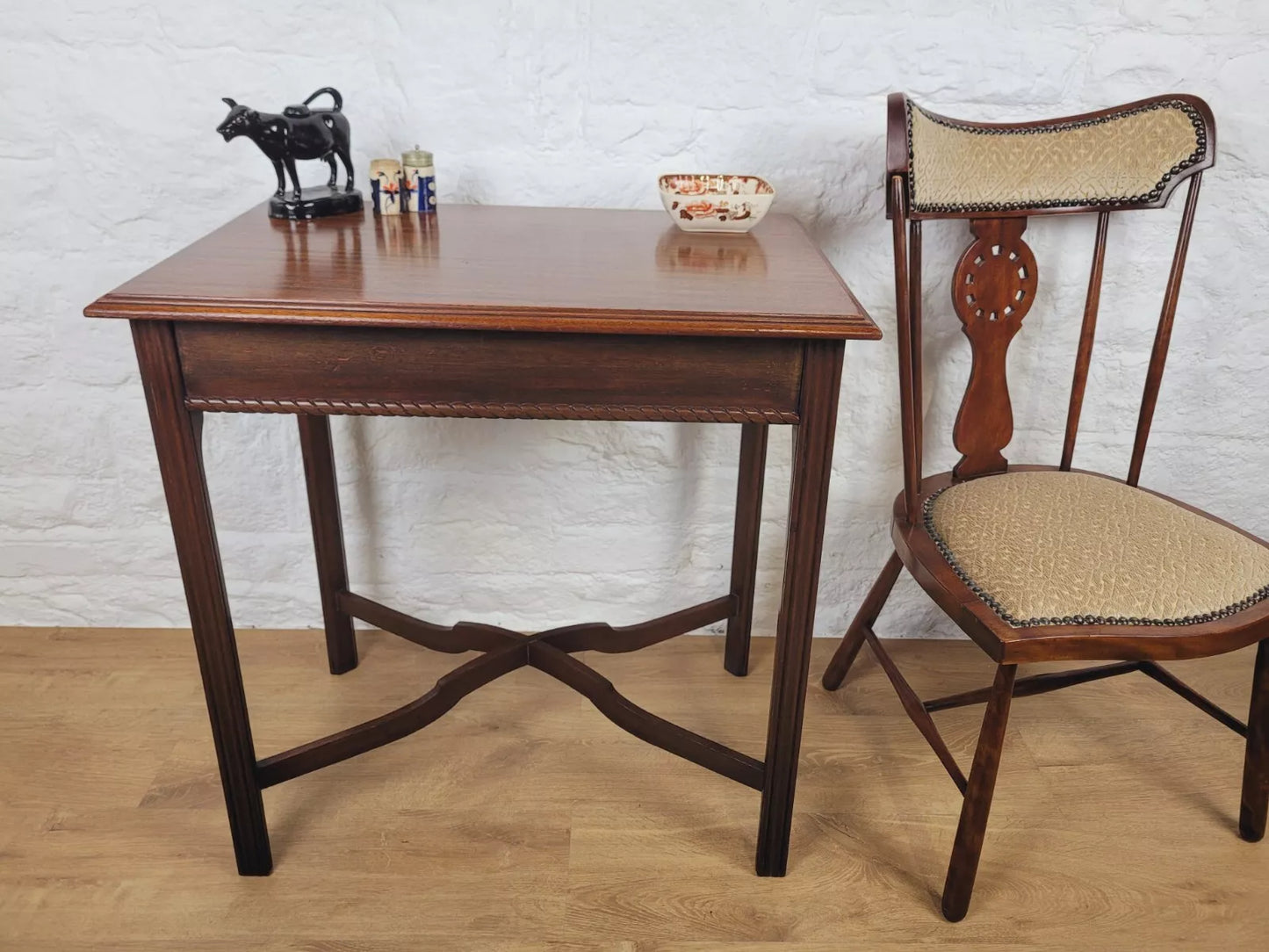 Wylie & Lochhead Table Side Hall Original Victorian Carved Postage Available