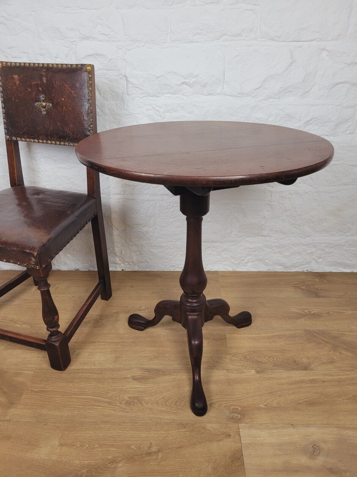 George III Tripod Table C1780 Tilt Top English Birdcage Delivery Available