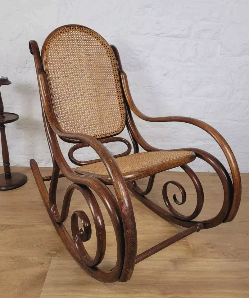 Thonet Rocking Chair Bentwood Original Victorian 19th Century Delivery Available