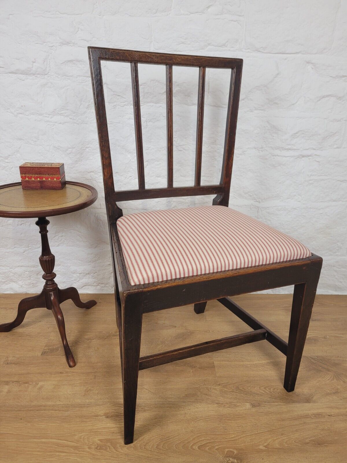 Victorian Bedroom Side Chair Mahogany Carved Upholstered Postage Available