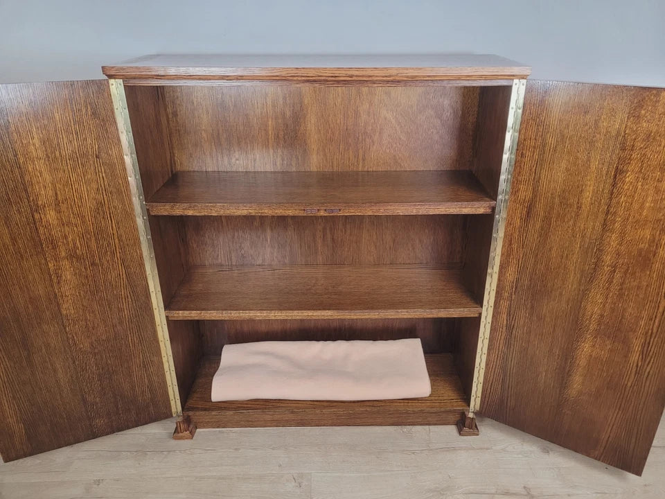 Bedroom Linen Cupboard Vintage Oak Handles Country Rustic Delivery Available