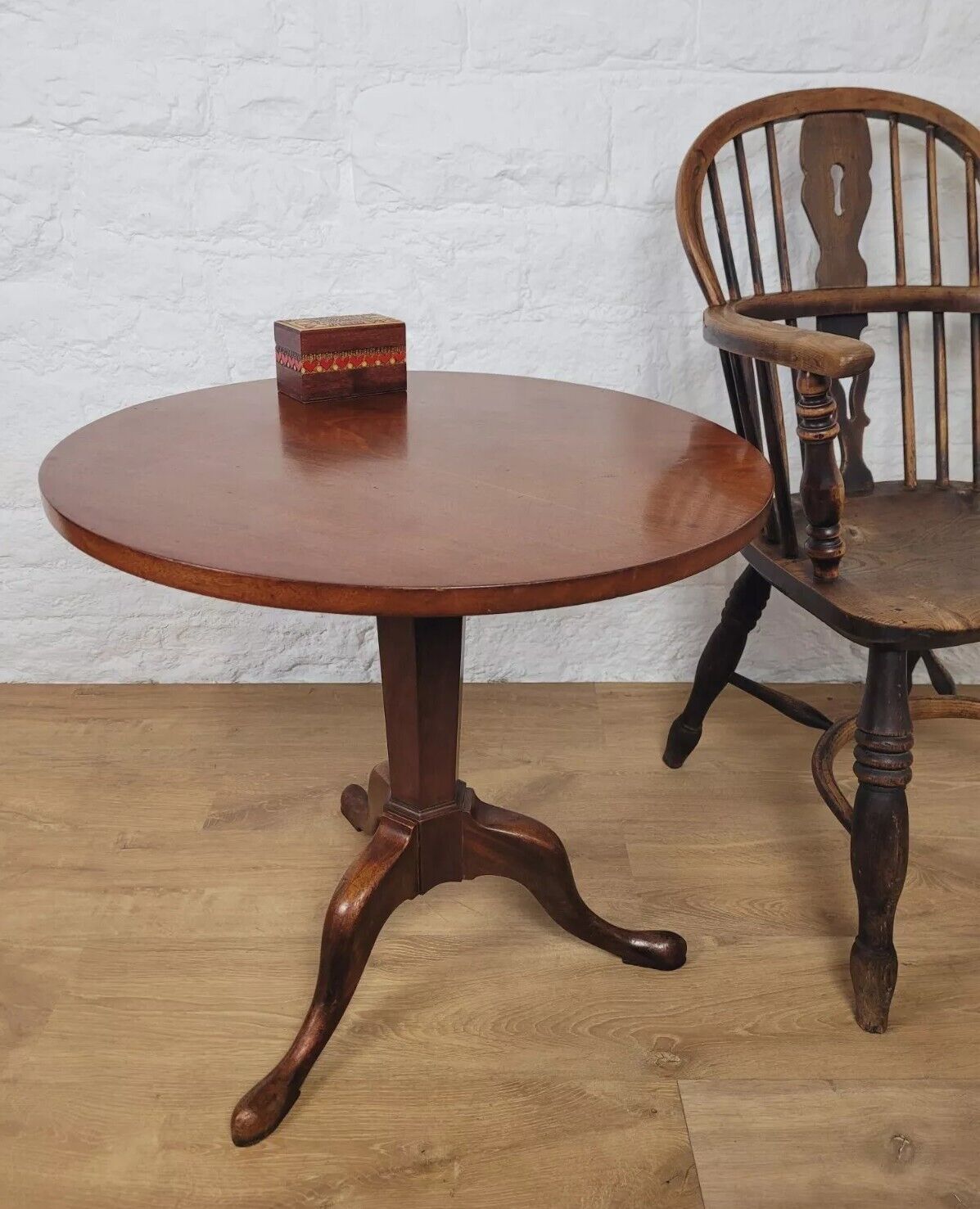 Pedestal Table Mahogany Circular 19th Century Postage Available