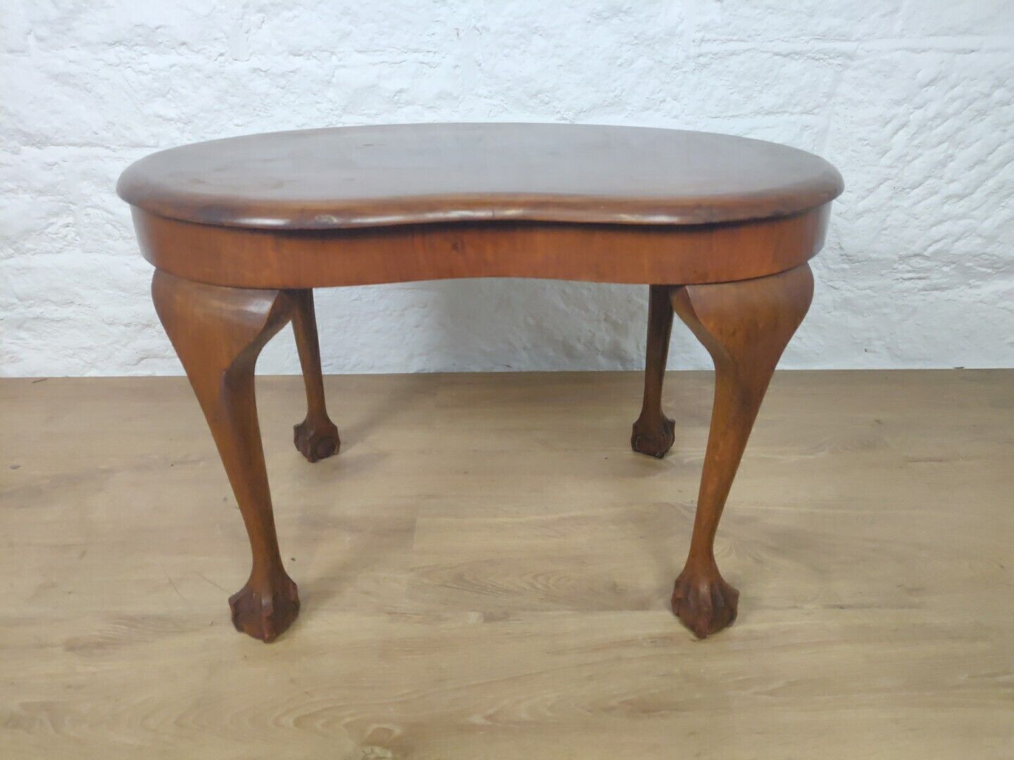 Kidney Side Table Claw And Ball Mahogany Vintage Postage Available