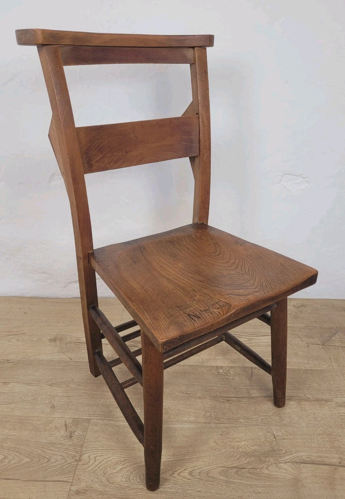Kitchen Chapel Chair Church Bible Box Elm Rustic Vintage Postage Available