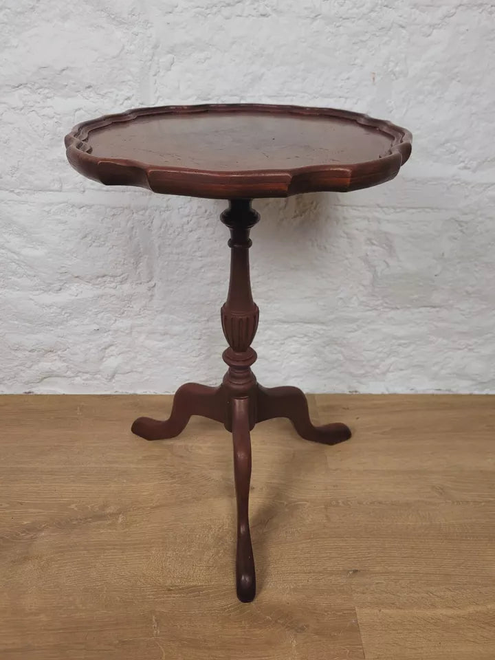 Tripod Wine Table English Figured Boarder Victorian Style Postage Available