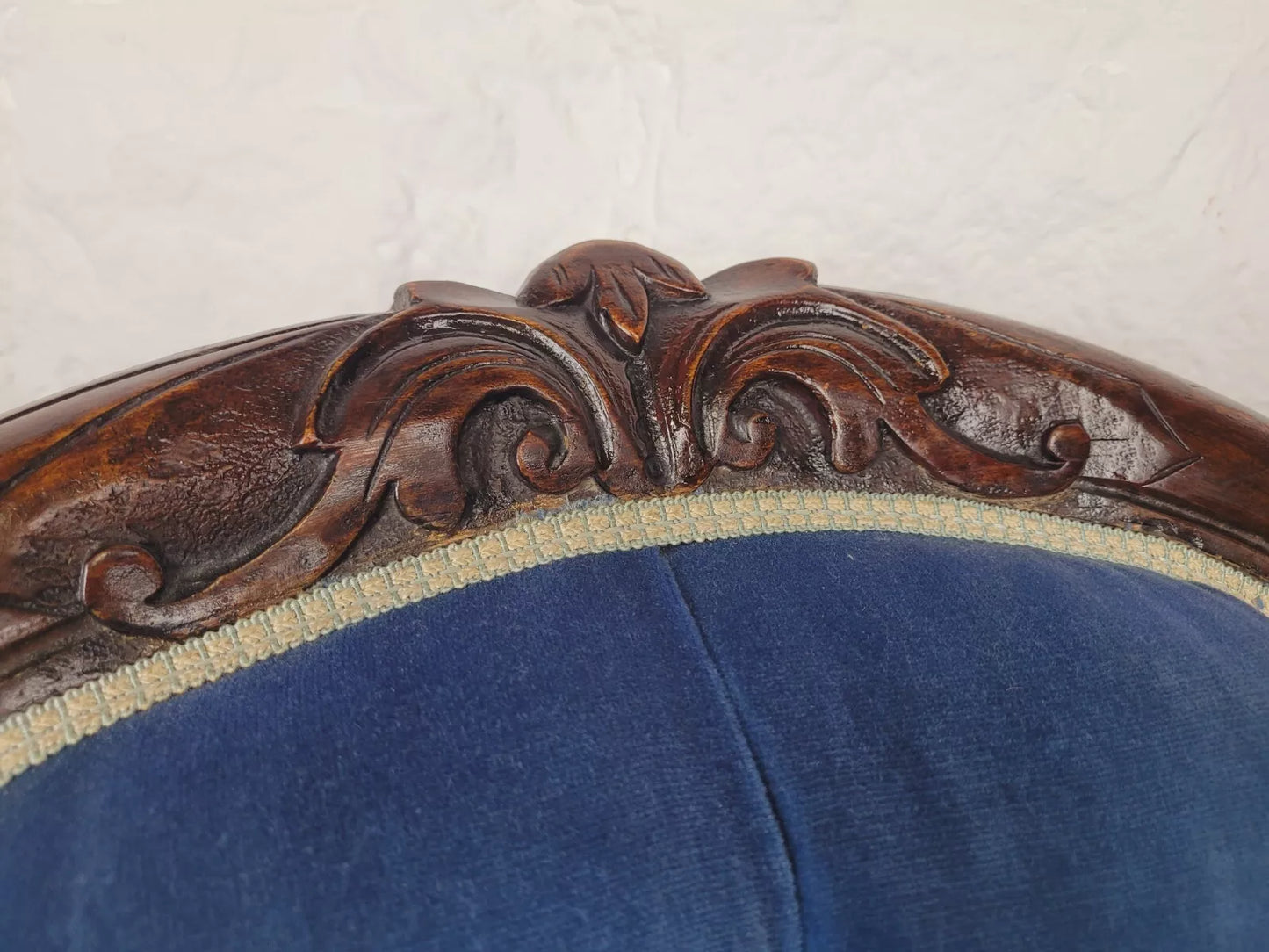 Victorian Nursing Chair Button Back Castors Carved Motif Delivery Available