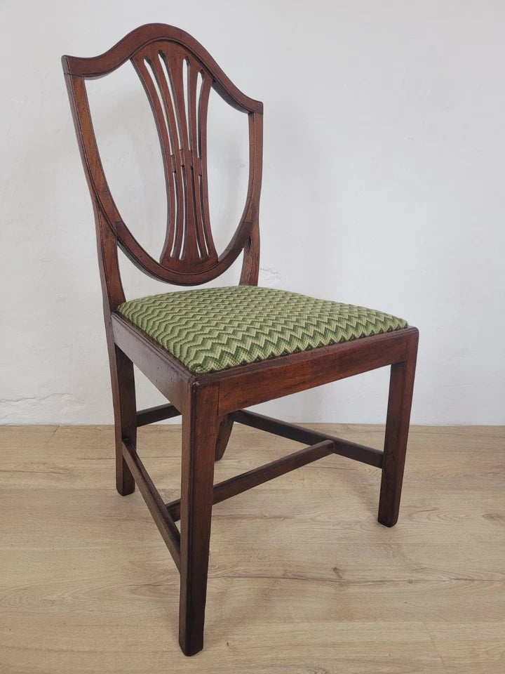 Hepplewhite Style Dining Chair Victorian Carved Shieldback Postage Available