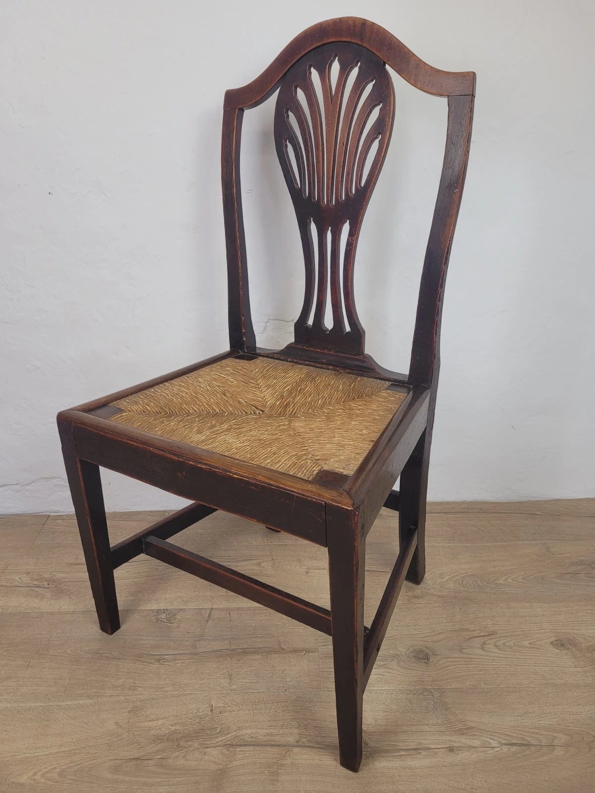 Country Side Chair Cane Pierced Back Antique 19th Century Postage Available
