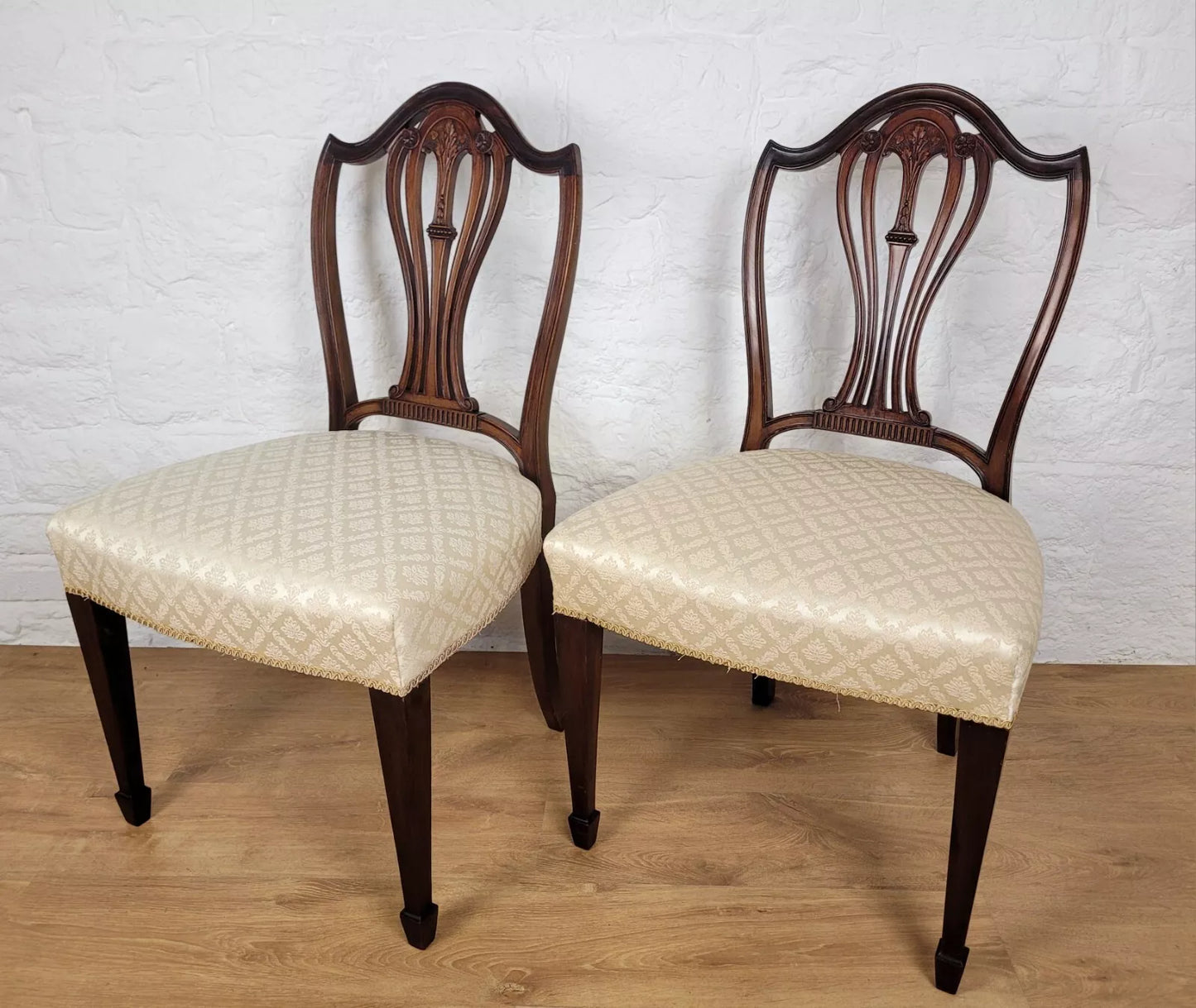 Edwardian Wheatsheaf Dining Chairs Marsh, Jones, Cribbs & Co. Postage Available