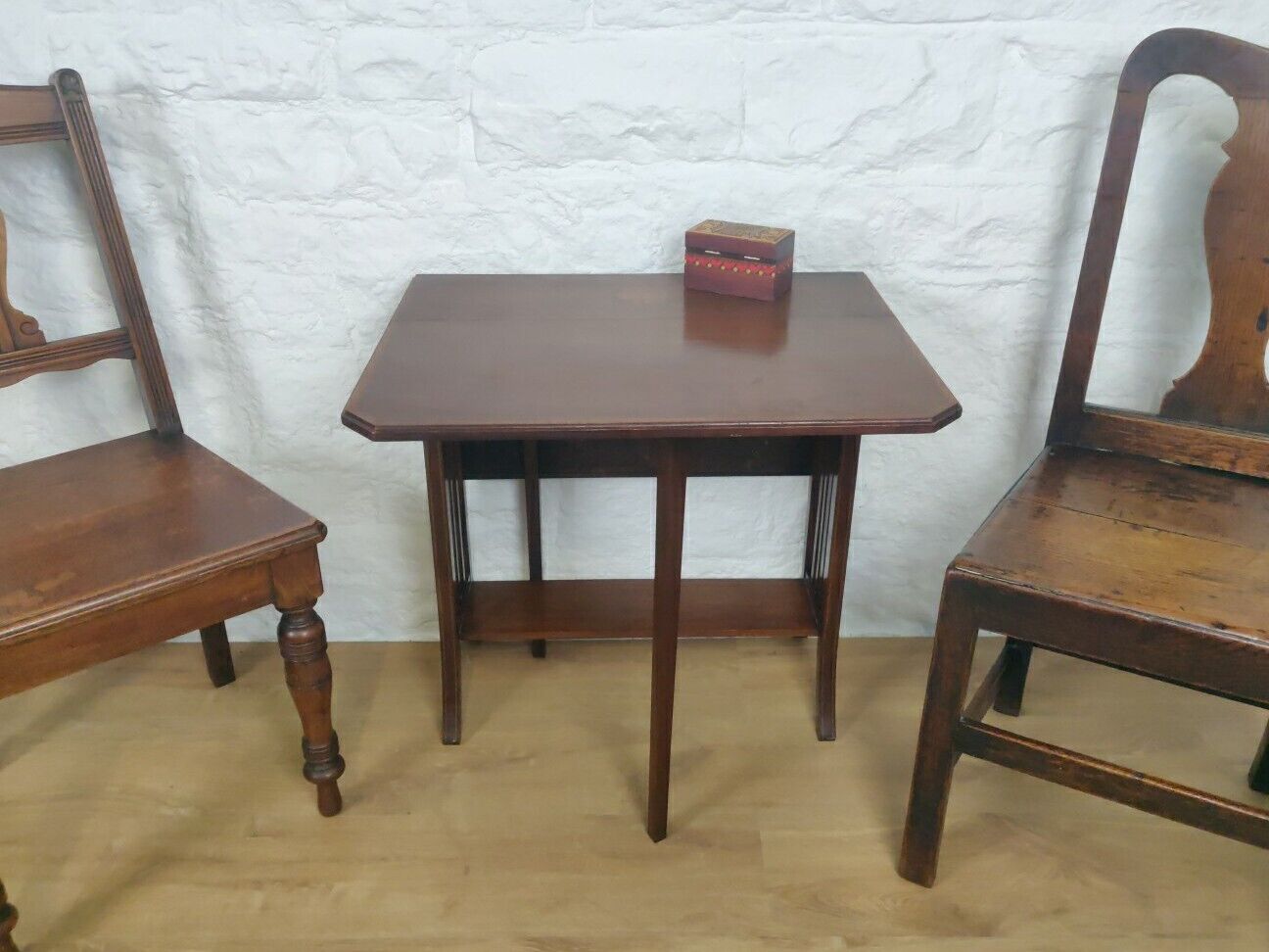 Sutherland Table Drop Leaf Satinwood Cross Banded Edwardian Postage Available