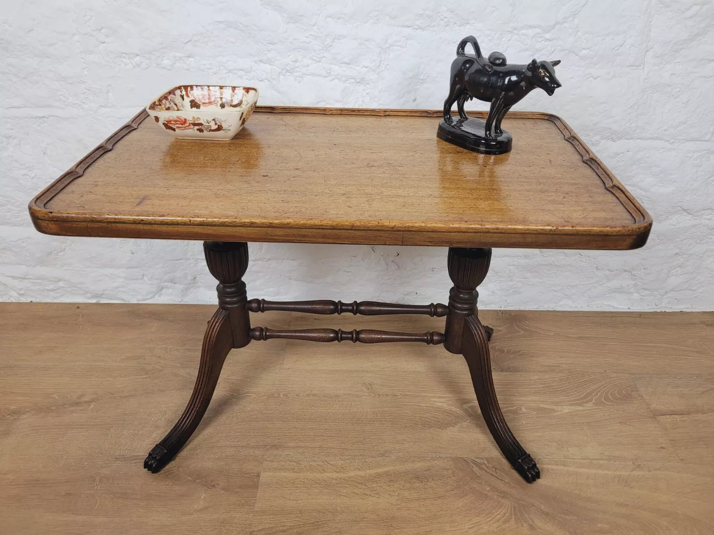 Oak Occasional Coffee Table Vintage Figured Postage Available