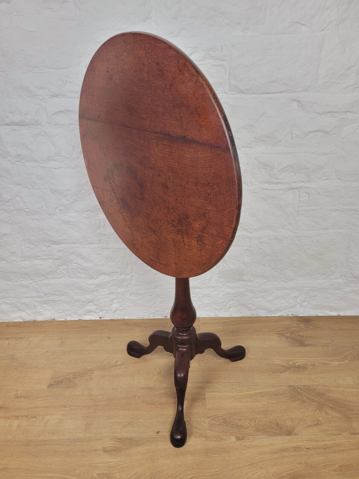 George III Tripod Table C1780 Tilt Top English Birdcage Delivery Available