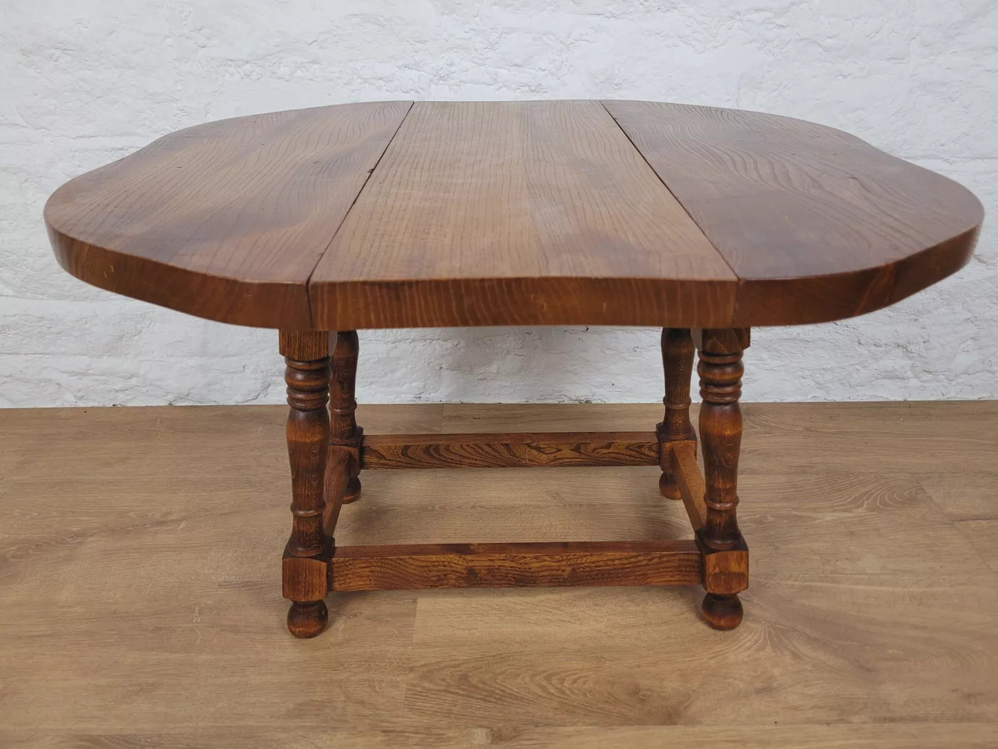 Elm Drop Leaf Table Vintage Mid Century Modern Postage Available