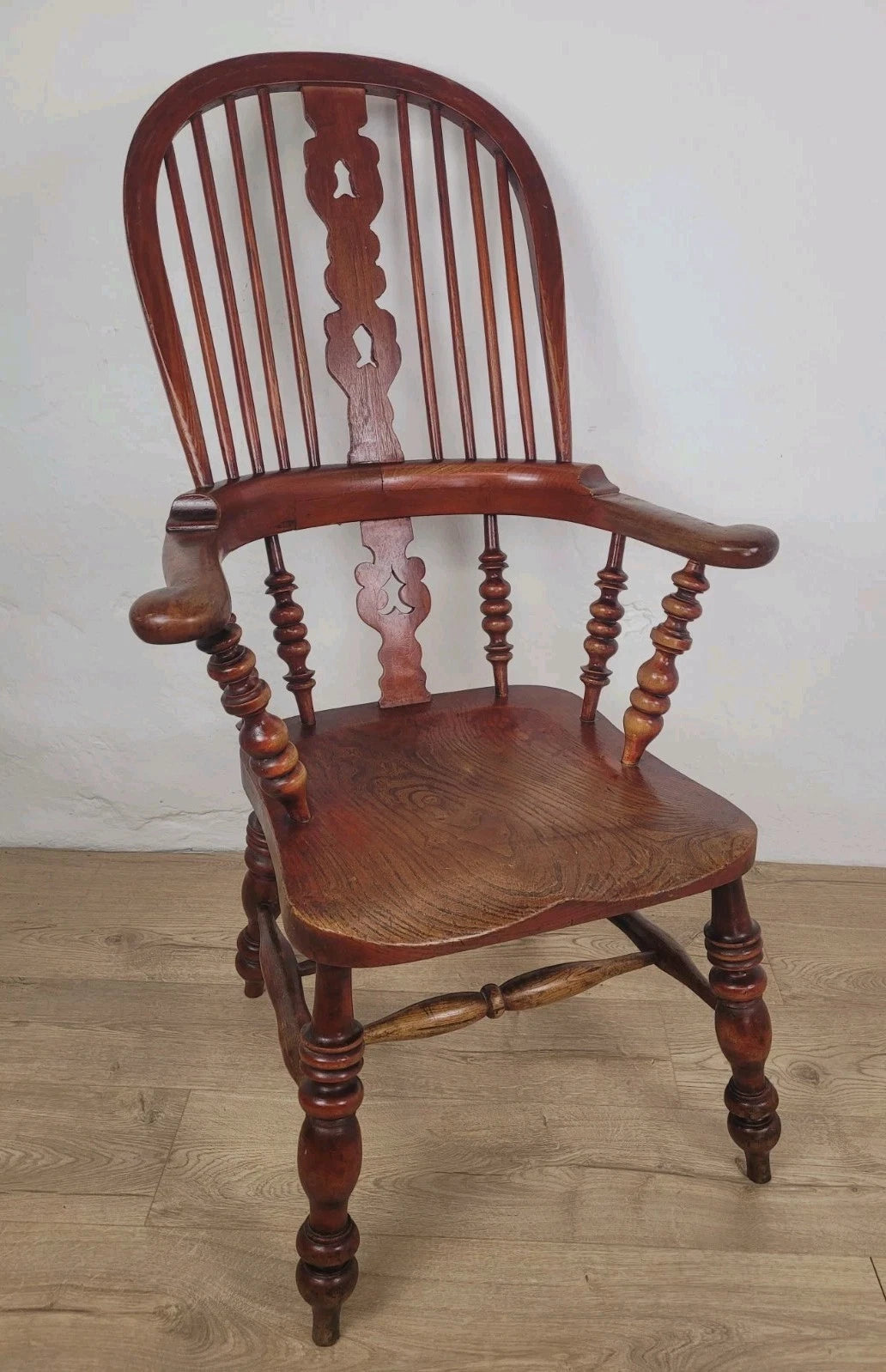 Victorian Windsor Armchair High Back 19th Century Farmhouse Delivery Available