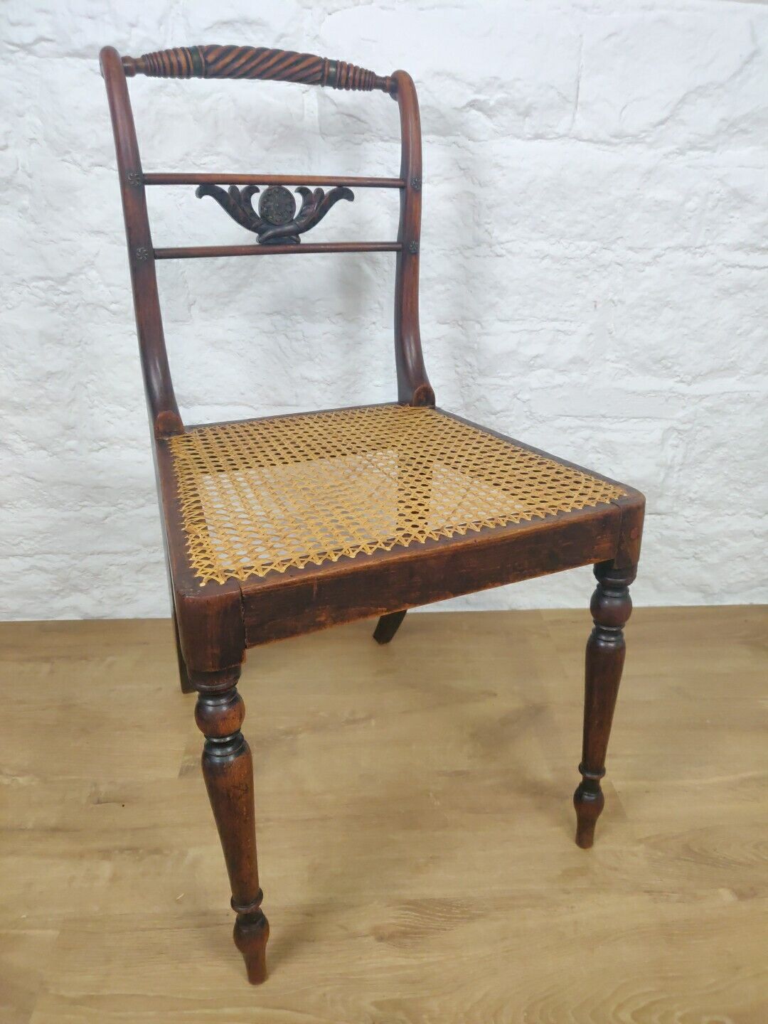 Bergere Seated Carved Chair Country Floral Metal Victorian Postage Available