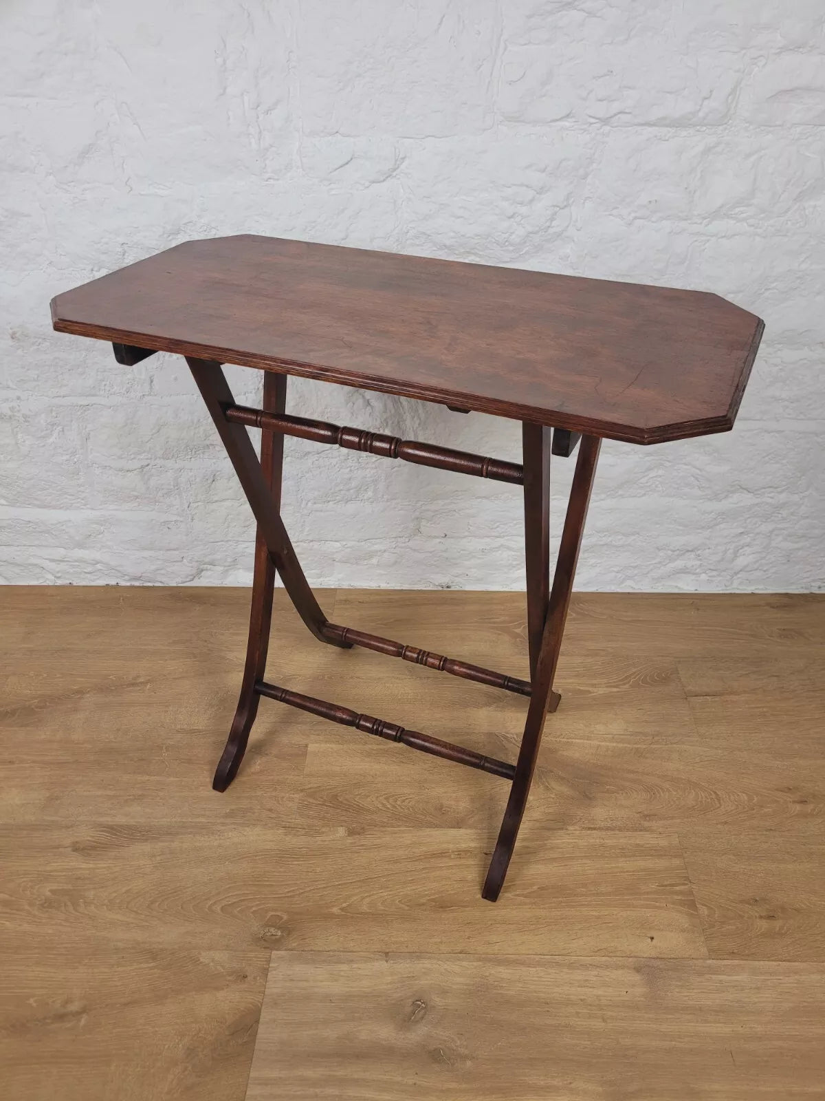 Victorian Folding Side Table Rectangular Mahogany Postage Available