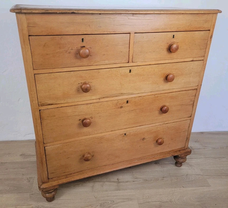 Victorian Chest of Drawers Pine Farmhouse Rustic Country Delivery Available