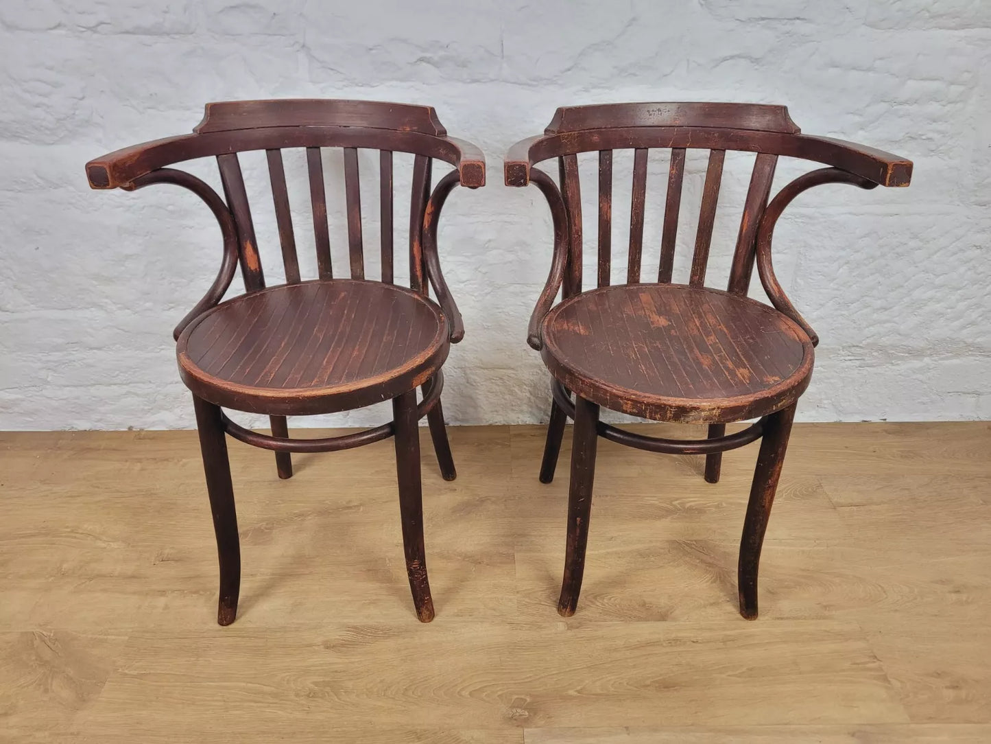 Bentwood Elbow Chair Cafe Bistro Pair Vintage Postage Available