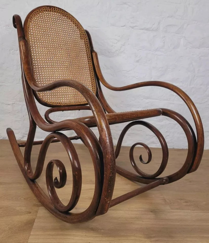 Thonet Rocking Chair Bentwood Original Victorian 19th Century Delivery Available