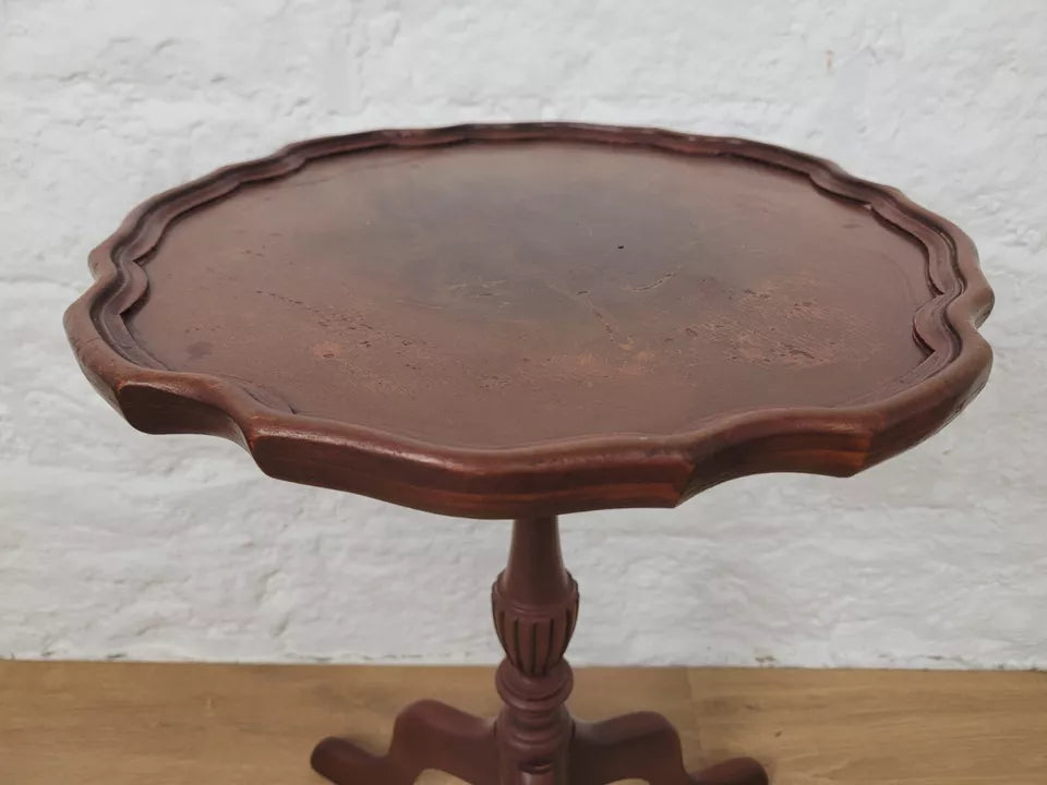 Tripod Wine Table English Figured Boarder Victorian Style Postage Available