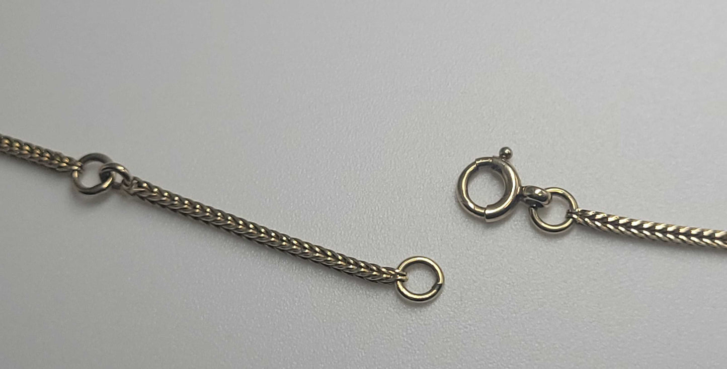 Vintage 9ct Gold Knotted Chain Necklace 18.5 Inch