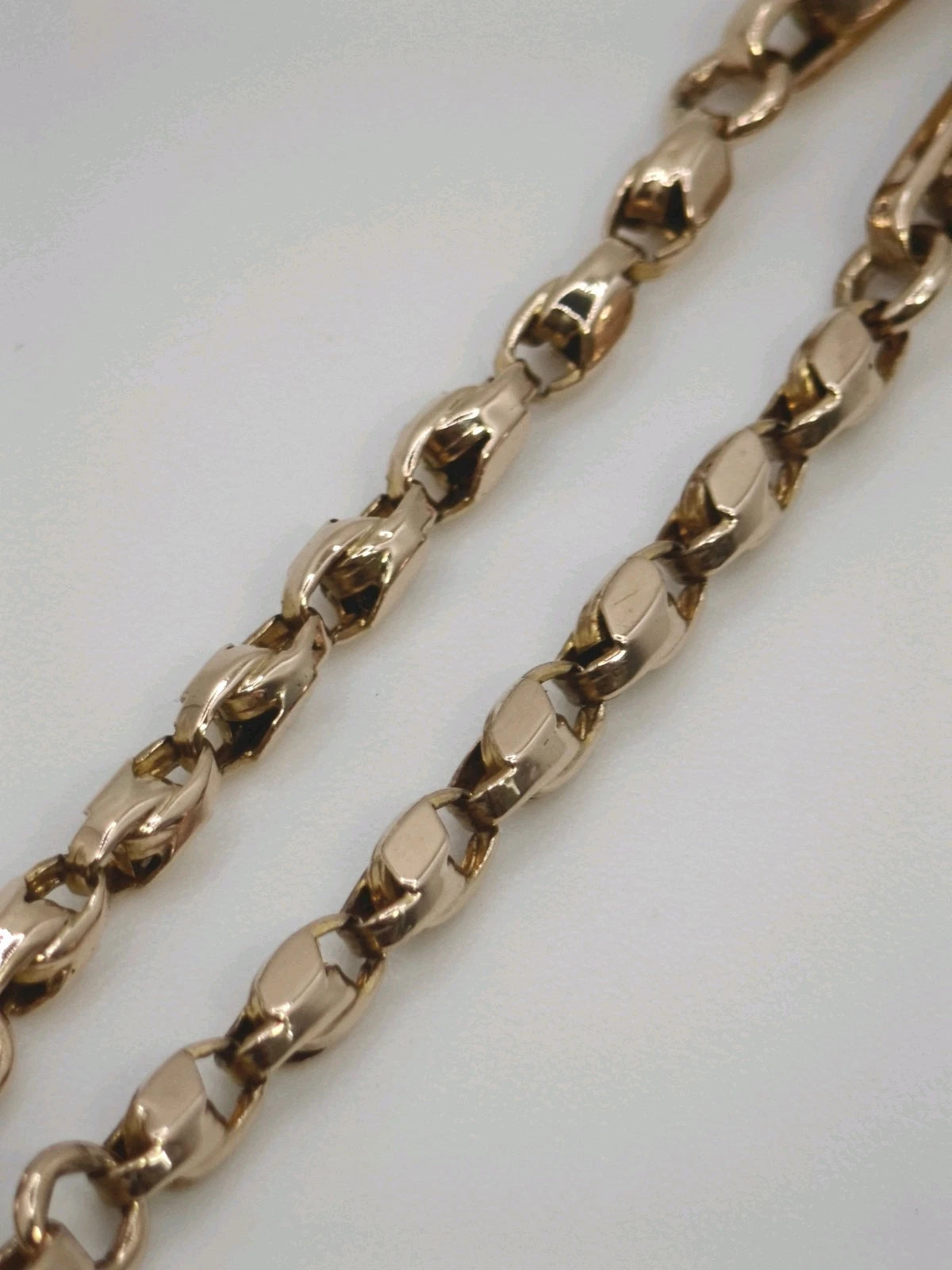 9ct Gold Albert Necklace T-Bar Victorian Charles Daniel Broughton 16.5" Postage