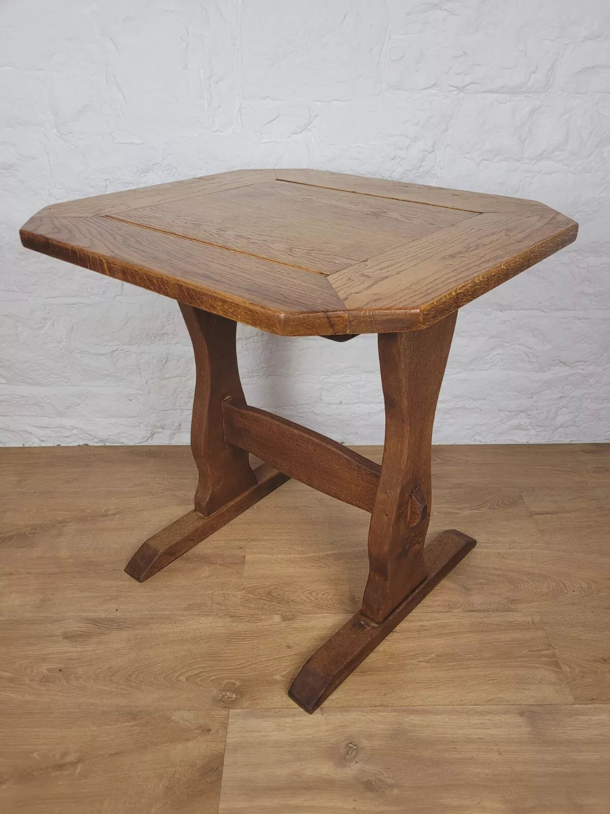 Vintage Oak Refectory Table Country Yorkshire Mid 20th Century Postage Available