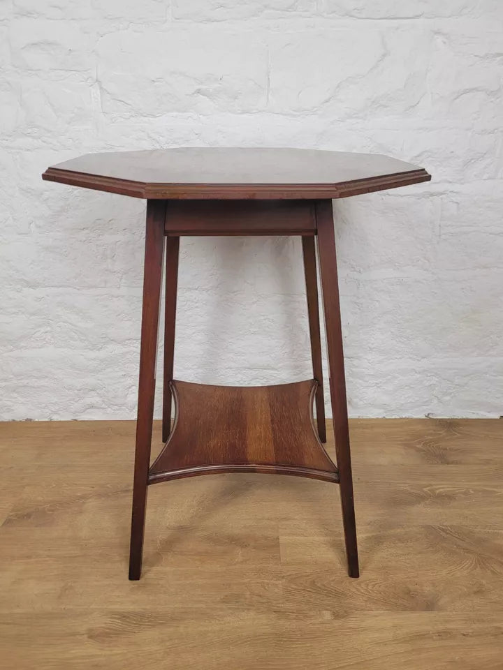 Edwardian Octagonal Occasional Table Mahogany English Postage Available