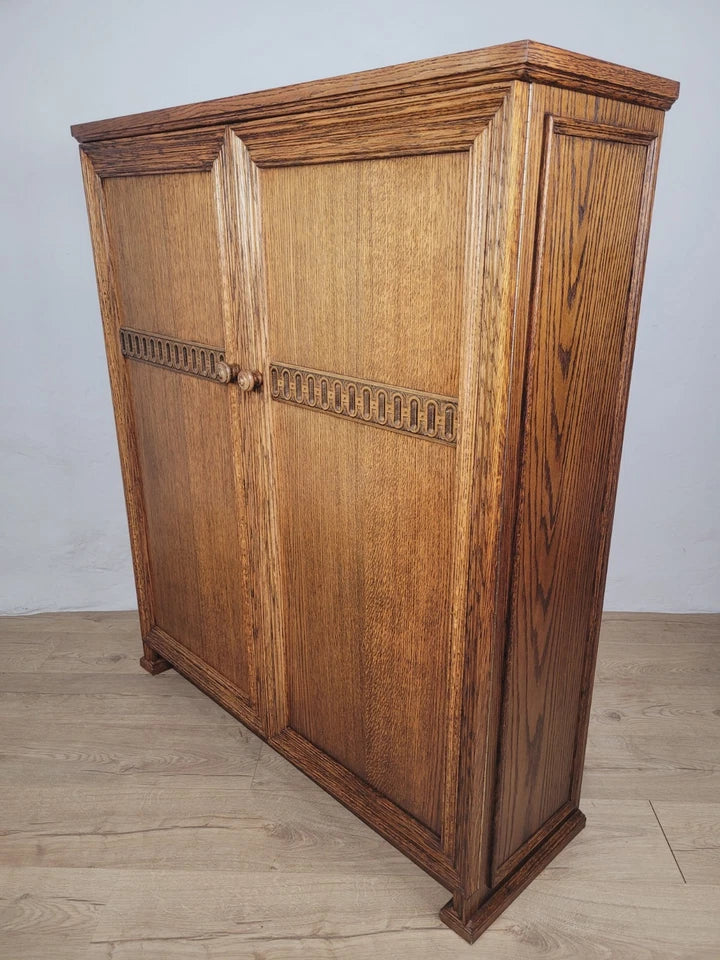 Bedroom Linen Cupboard Vintage Oak Handles Country Rustic Delivery Available