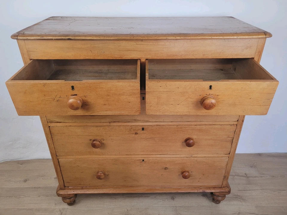 Victorian Chest of Drawers Pine Farmhouse Rustic Country Delivery Available