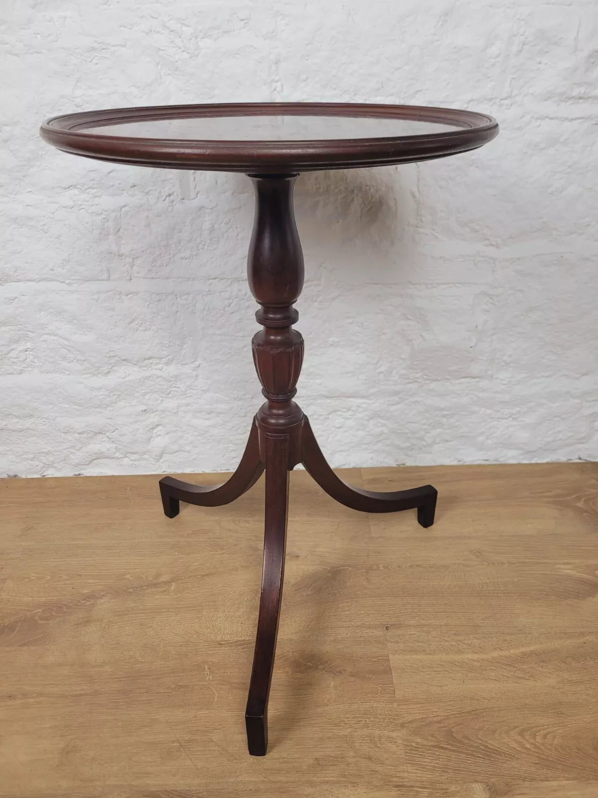 Victorian Tripod Wine Table English Circular Mahogany Postage Available