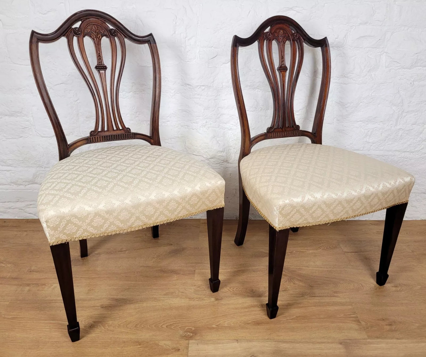 Edwardian Wheatsheaf Dining Chairs Marsh, Jones, Cribbs & Co. Postage Available