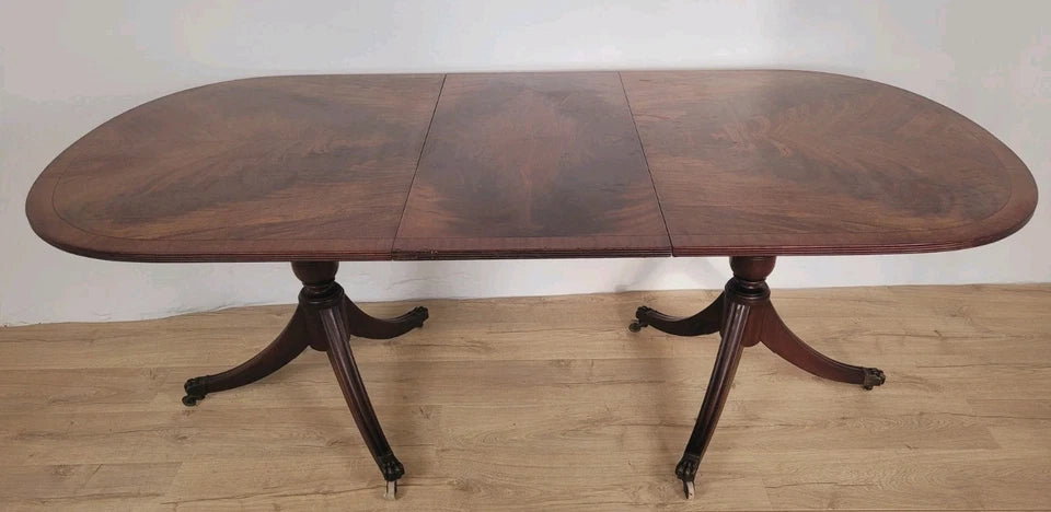 Regency Dining Table Extendable Twin Pedestal 19thC English Delivery Available