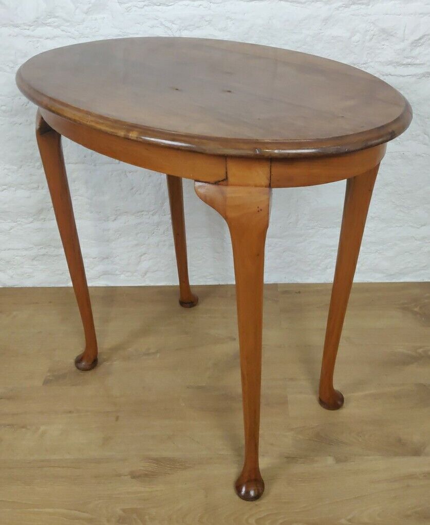 Oval Side Table Oak Queen Anne Window Table Antique Postage Available